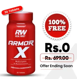 RealWhey Armor-X Multivitamin 30 Tablets For Free