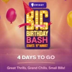 Swiggy Birthday Big Birthday Bash Offer