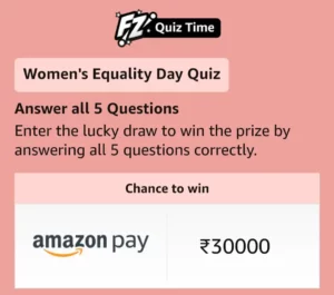 Amazon Women's Equality Day Quiz Answers