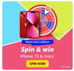 Amazon Electronics Edition Spin And Win