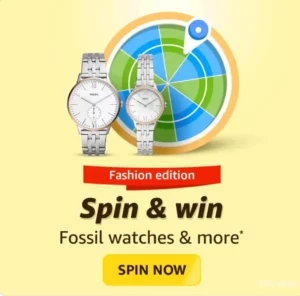 Amazon Fashion Edition Spin And Win Quiz Answers