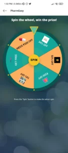 PharmEasy Wheel Fortune Spin and Win