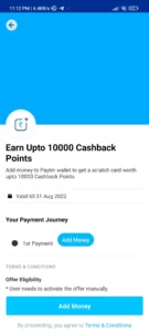 Earn Up to 10000 Cashback Points