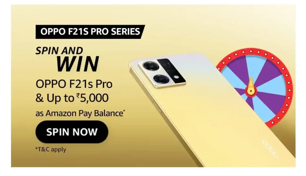 Amazon OPPO F21s Pro Series Spin And Win Quiz Answers