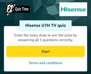 Amazon Hisense U7H TV Quiz Answers