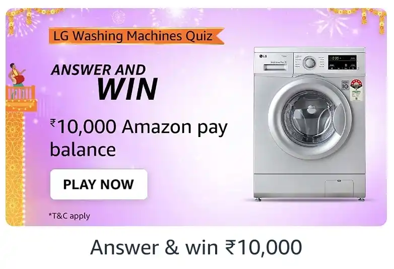 Amazon Samsung Washing Machine Quiz Answers