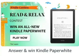 Amazon Kindle Read & Relax Contest Quiz Answers