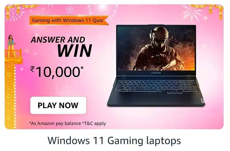 Amazon Gaming with windows 11 Quiz Answers