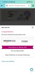 Amazon Pharmacy Spin And Win Quiz Answers
