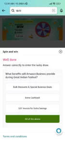 Amazon Business Extra Savings Spin And Win