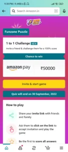 Amazon Great Indian Festival Puzzle With Friends Quiz Answers
