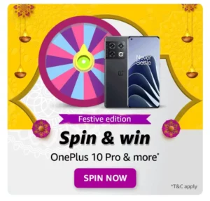 Amazon Festive Edition Spin And Win OnePlus 10 Pro