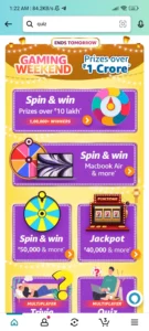 Amazon Gaming Weekend Spin And Win Macbook Air