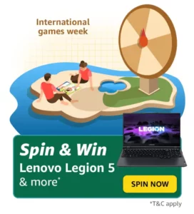 Amazon International Games Week Spin And Win Lenovo Legion 5