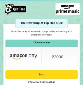 Amazon The New King of Hip Hop Quiz Answers