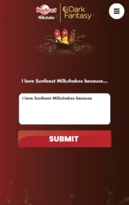 Free Sunfeast Dark Fantasy Milkshake
