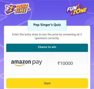Amazon Pop Singer Quiz Answers