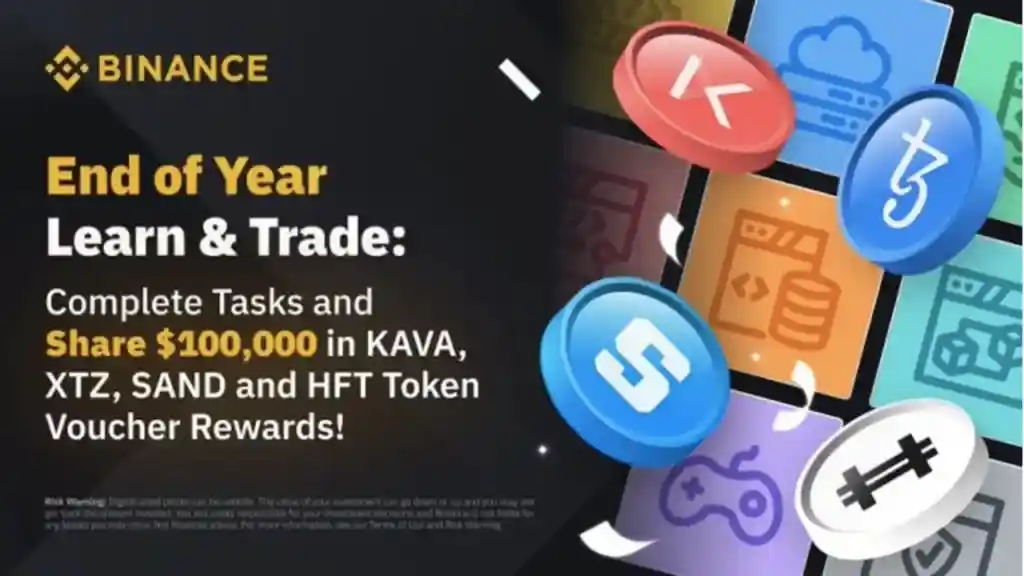 Binance Learn And Trade Quiz Answers - KAVA, XTZ, SAND & HFT Token Voucher Rewards!