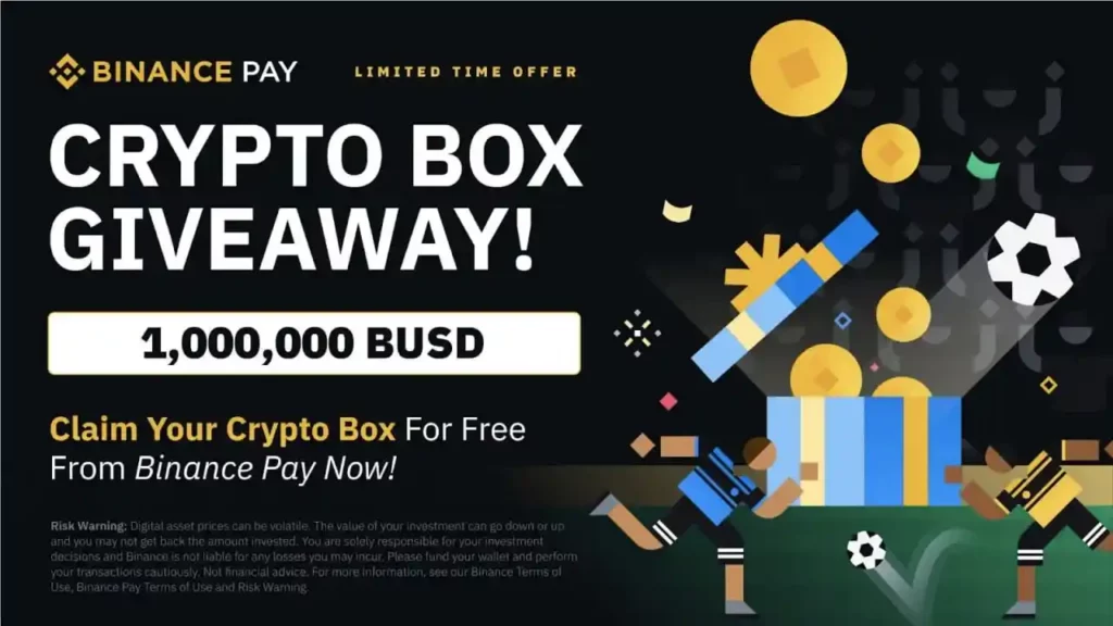 Binance Pay Crypto Box Giveaway: 1,000,000 BUSD Up for Grabs!