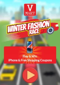 V-Mart Winter Fashion Race Game