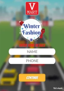V-Mart Winter Fashion Race Game
