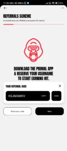 Get Primal Refer & Earn For FREE Token As Per Referral