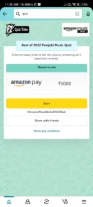 Amazon Best of 2022 Punjabi Quiz Answers