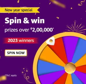 Amazon New Year Special Spin And Win