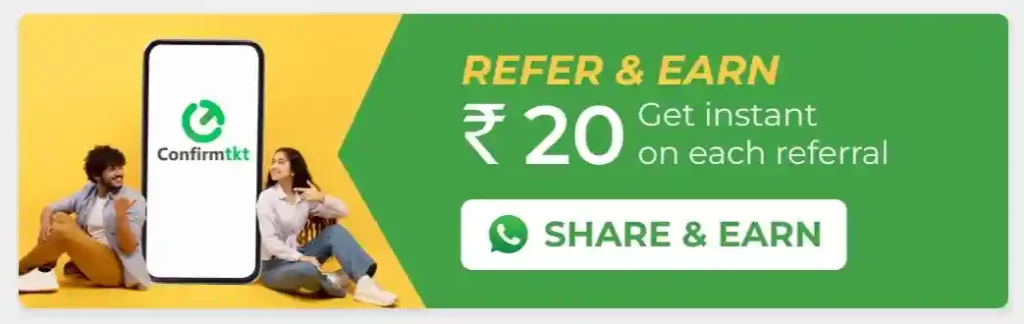 ConfirmTkt Refer And Earn Offer - ₹20 As Per Referral