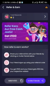 Frolic App Refer and Earn