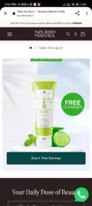 Free Sample Nourish Mantra Products