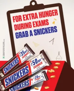 Snickers EXAM Cashback Rewards