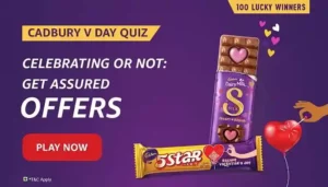 Amazon Cadbury V Day Quiz Answers