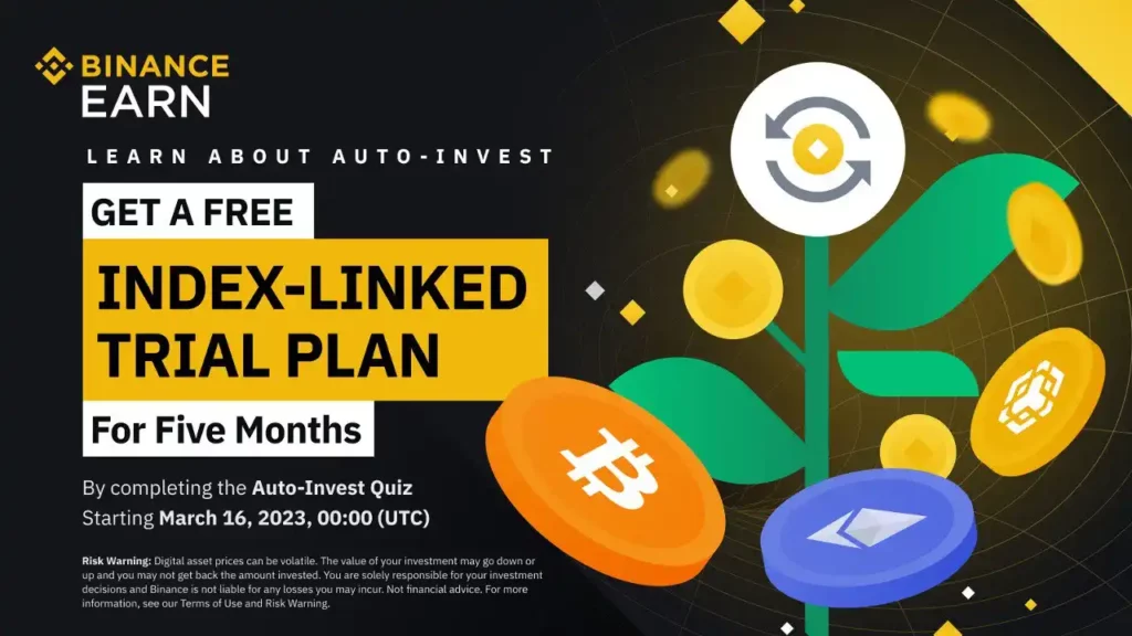 Binance Auto-Invest Quiz Answers - Get a Free Auto-Invest Index-Linked Plan by Completing a Quiz! (2023-03-16)