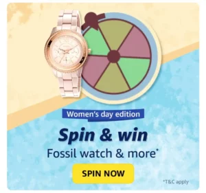 Amazon Women's Day Edition Spin And Win