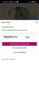 Amazon Women's Day Edition Spin And Win