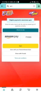 Amazon Digital Payments Awareness Quiz Answers