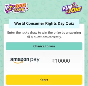 Amazon World Consumer Rights Day Quiz Answers