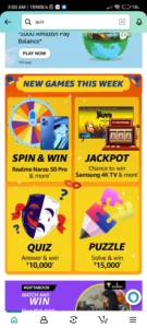 Amazon Smartphone Edition Spin And Win