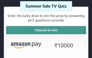 Amazon Summer Sale Tv Quiz Answers