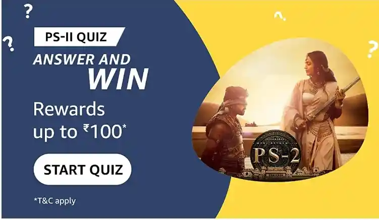 Amazon Pay Movies PS-II Quiz Answers