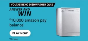 Amazon Voltas Beko Dishwasher Quiz Answers
