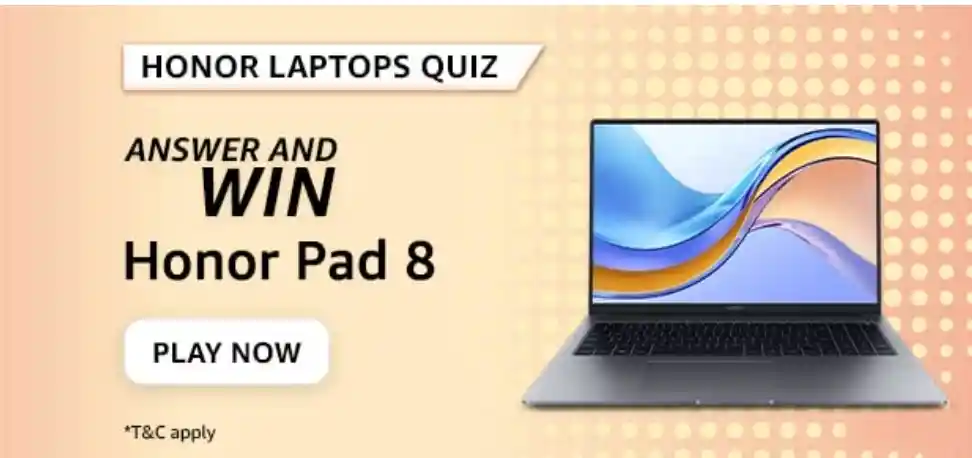 Amazon Honor Laptops Day Quiz Answers