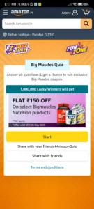 Amazon Big Muscles Quiz Answers
