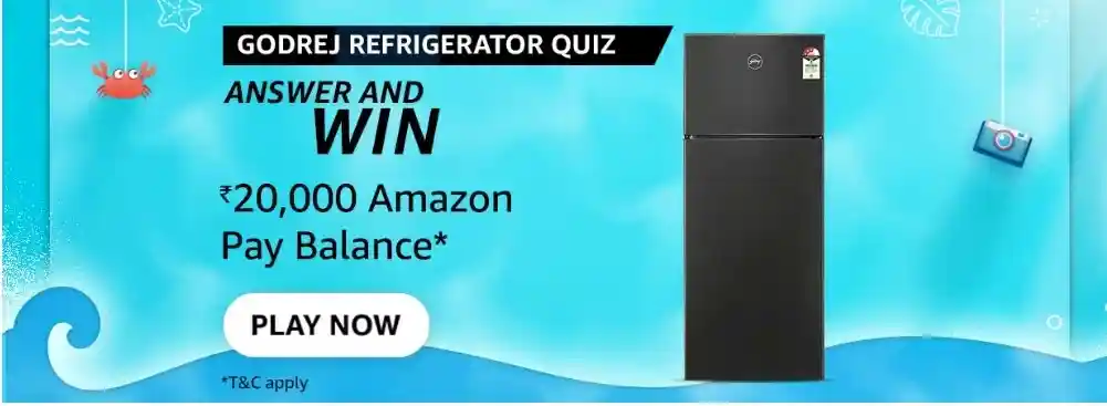 Amazon Godrej Refrigerator Quiz Answers