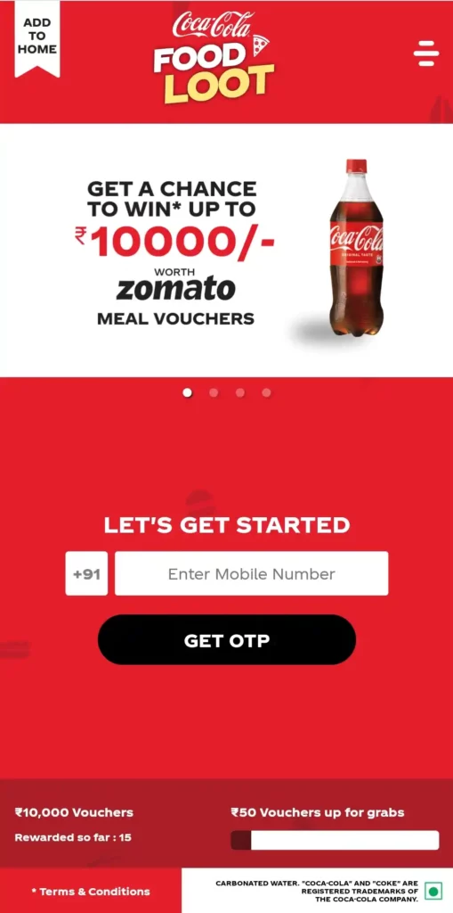 Coca-Cola Food Loot Offer