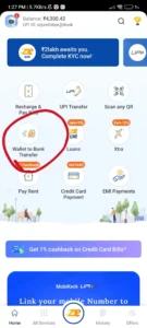 MobiKwik Wallet To Bank Transfer Refer and Earn