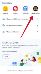 Google Pay Festival City Offer