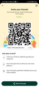 Pincode App Refer and Earn