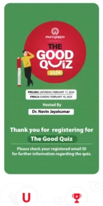Murugappa The Good Quiz Contest